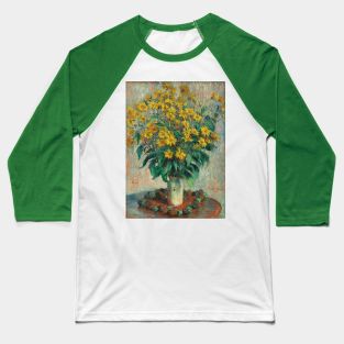 Jerusalem Artichoke Flowers by Claude Monet Baseball T-Shirt